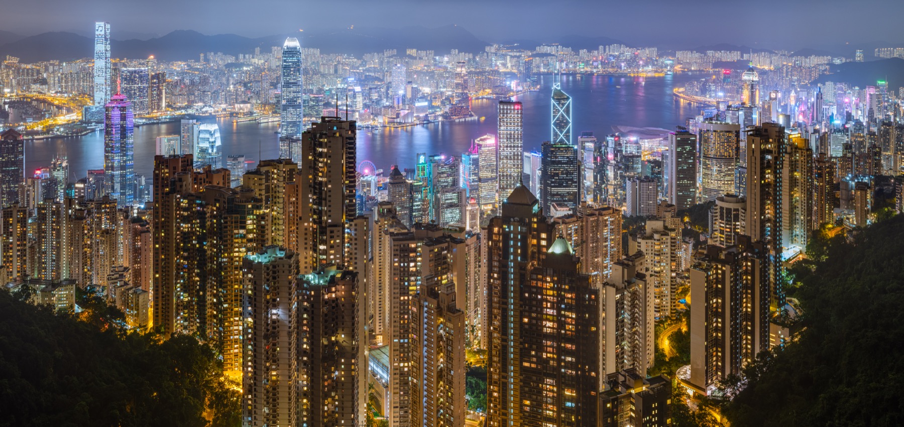 维多利亚港夜景